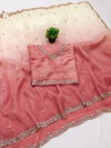 Ktd 3010 Shaded Gold Crush Beeds Work Saree Collections